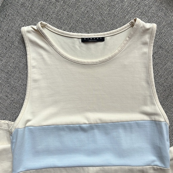 Sisley Made in Italy Maxi Dress with Blue and cream detailing ✨ Runs large! - Picture 17 of 17